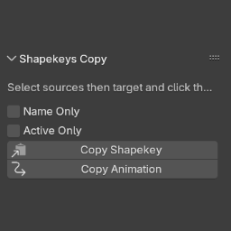 Add-on ShapeKey Copy
