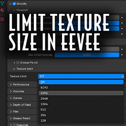 Add-on Limit Texture Size Menu