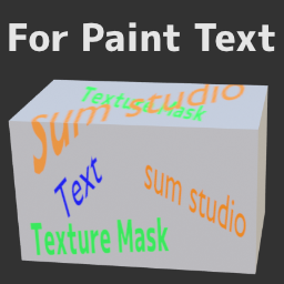 Add-on Create Text Mask Texture