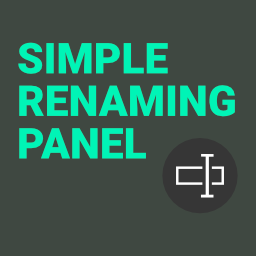 Add-on Simple Renaming Panel