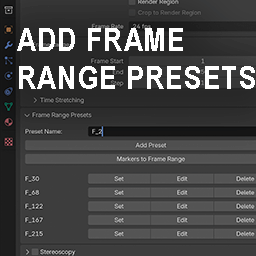 Add-on Add Frame Range Presets