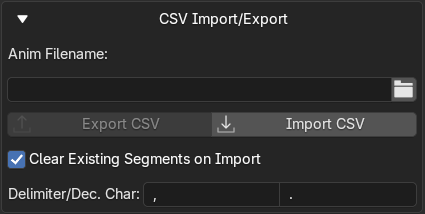 CSV Settings