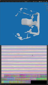 Experimental fluid sim captured via mesh reconstruction + VAT. OpenVAT is capable of this type of remeshed-reconstruction, but requires carful setup and consideration - demo files for advanced simulation encoding processes coming soon.