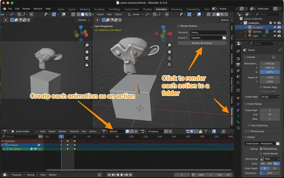 Screenshot of Blender with Add-On visible