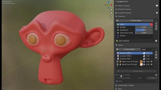 Using vector displacement map as sculpt layers