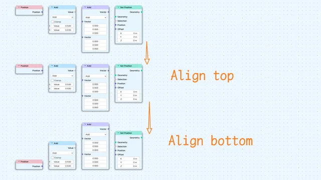 Align top bottom