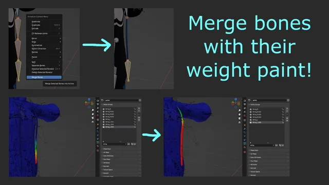 Bone and Vertex Group Merge