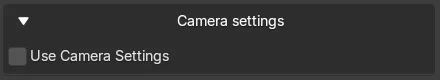Camera Settings