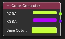 Color Generator Node (Complementary Colors)