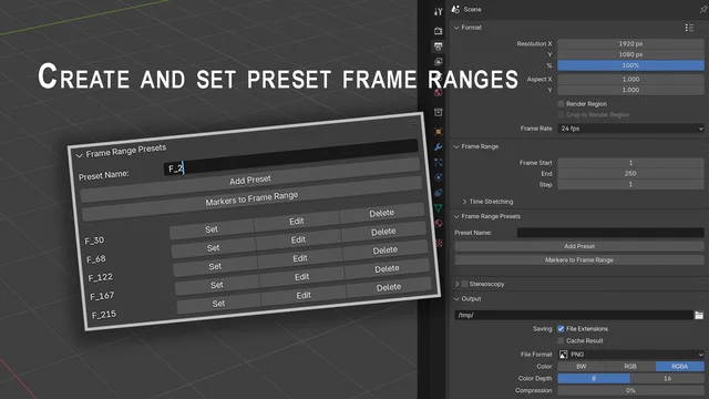 Add Frame Range Presets