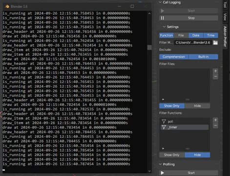 Log and filter Python function calls at runtime