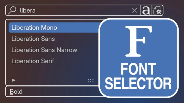 Font Selector