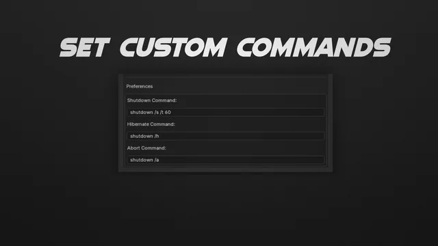 Customize the commands to fit your system