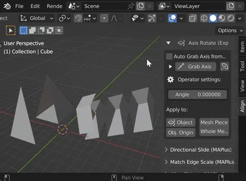 Mesh editing basic examples