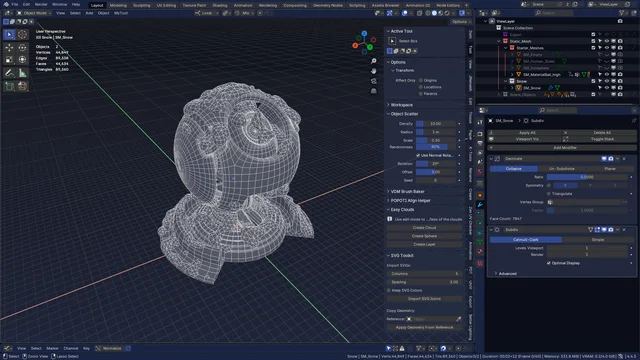 Object Mode, Face Orientation On