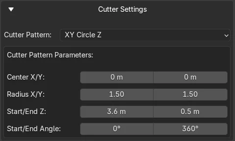 XY Circle Z Parameters