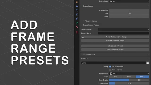 Add Frame Range Presets