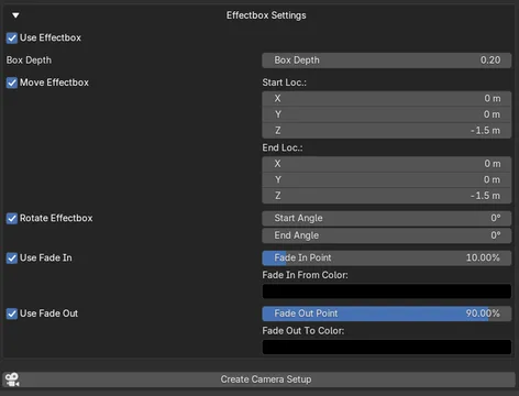 Effectbox Settings
