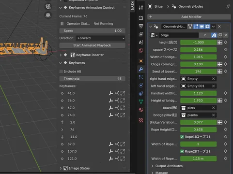 Operator to display keyframe movement in real time