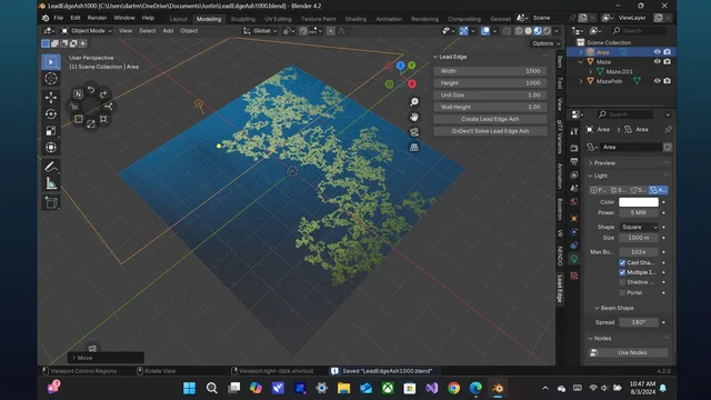 Lead Edge Maze Ash within Blender