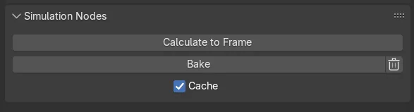 Bake Simulation on Blank Object