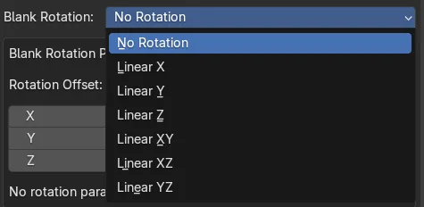 Blank Rotation Options