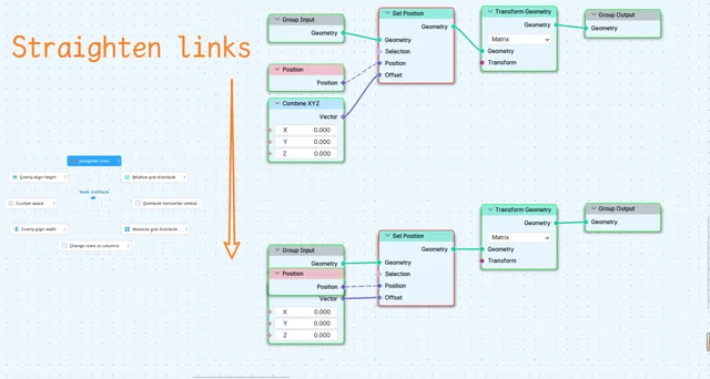 Straighten links