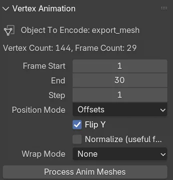 Vertex Animation Texture Addon (VAT)