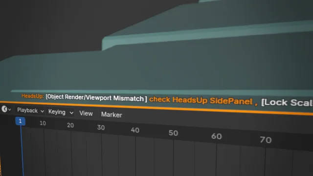 The warnings are reported to the SidePanel and the Bottom of the 3D Viewport and the Compositor.