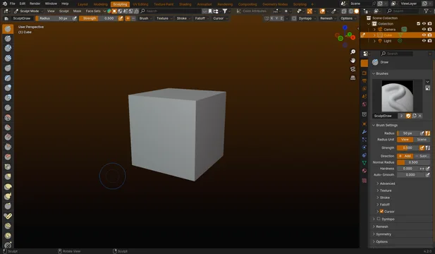 Sculpting UI