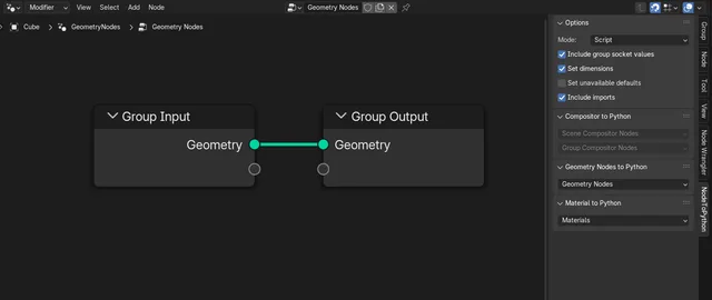 NodeToPython menu location