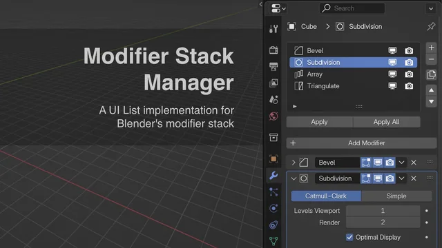 Modifier Stack Manager