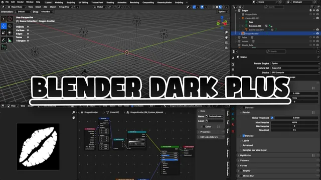 Blender Dark Plus Theme