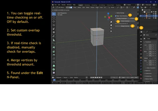 Vertex Overlap shows up under Edit in the N-Panel