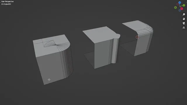 Resize and adjust arcs formed by continuous edge selections.