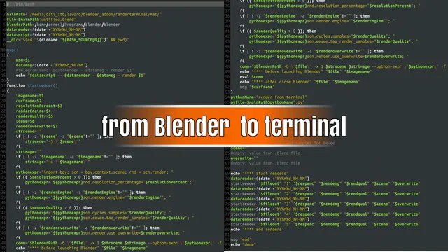 Render from Terminal